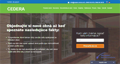Desktop Screenshot of cedera-okna.sk